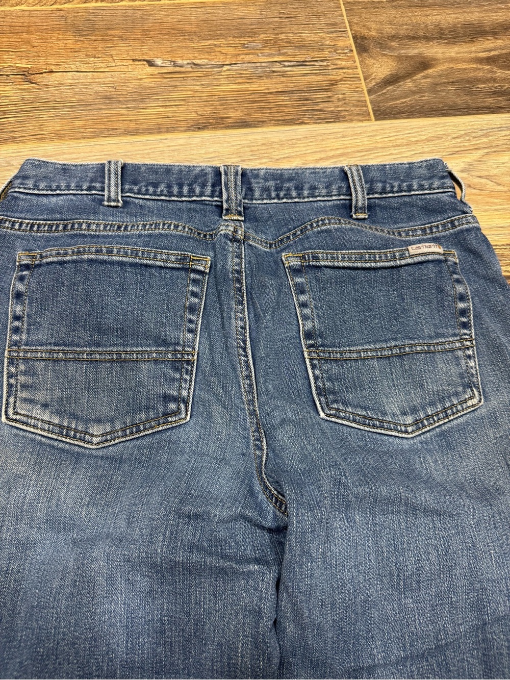 Carhartt Women's Straight-Leg Jeans in Medium Blue